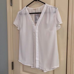 Fun 2 fun sheer white blouse